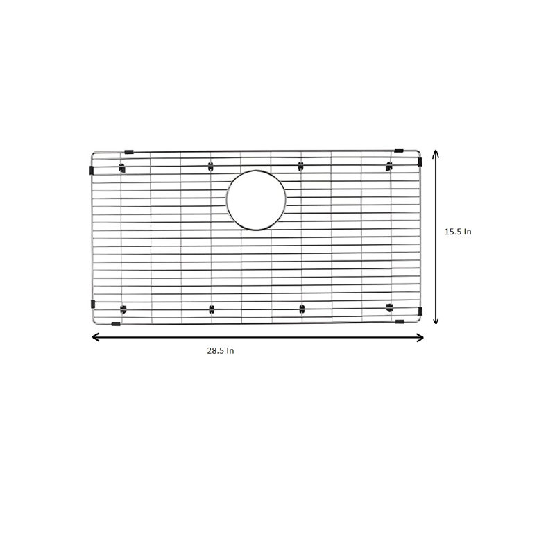 Grille d'évier 28,5 po x 15,5 po