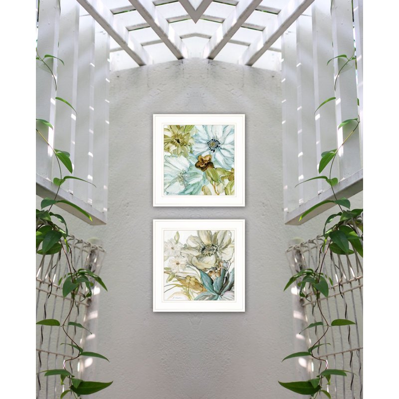 "Sea Glass", décoration murale encadrée pour le salon, la chambre à coucher et la maison de campagne par JG Studios, Blanc