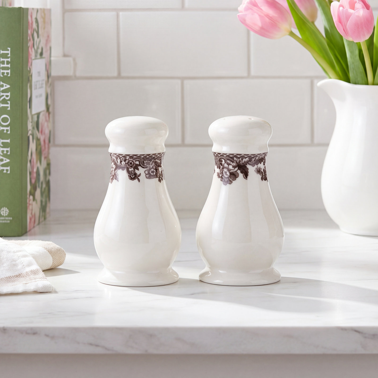 Spode Delamere Salt and Pepper Shaker Set