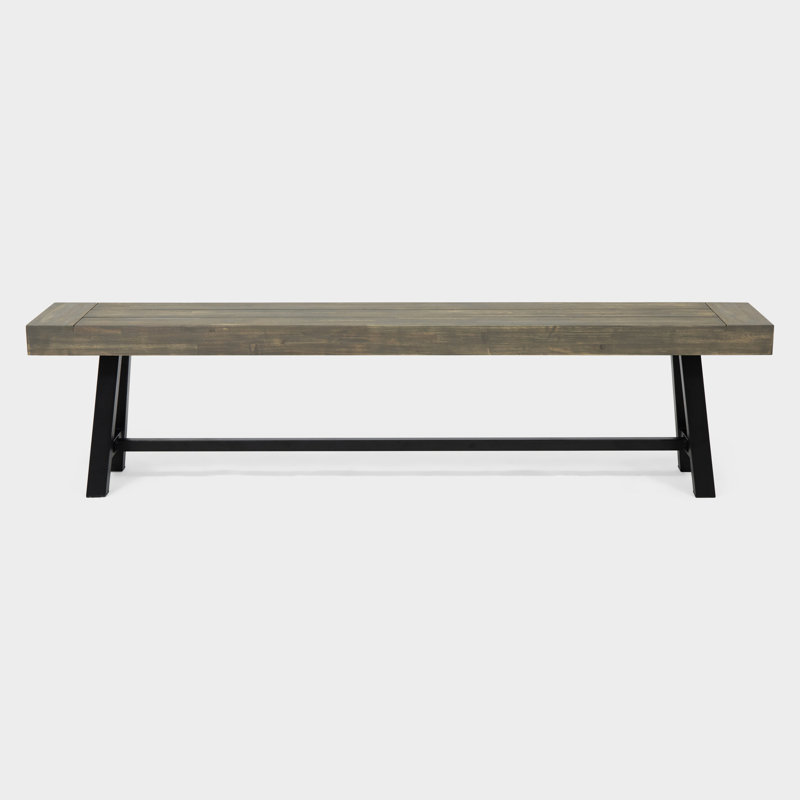 Banc en bois gris pour les jardins et les patios - Polyvalent et élégant