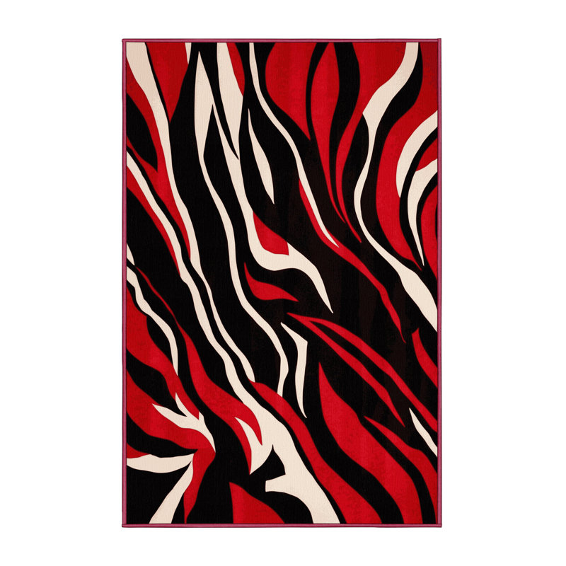 Fiery Cosmos Rug, Rectangle 2' x 3'