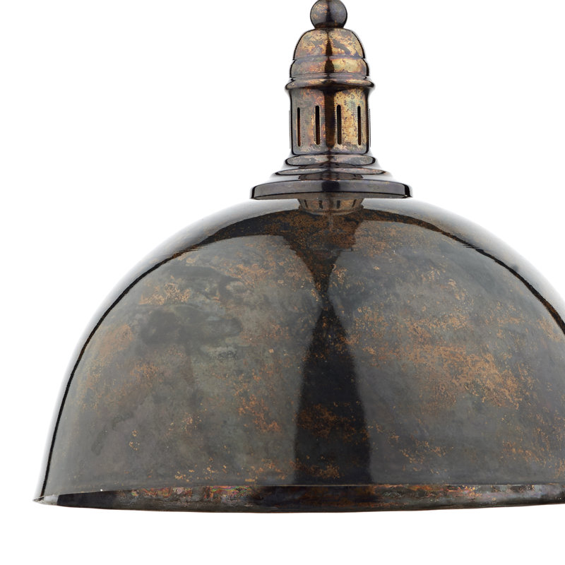 Zakhar 1 - Light Bronze/Black Dome Pendant