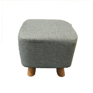 28.5cm Wide Rectangle Solid Colour Footstool Ottoman