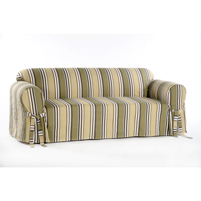 Cotton Box Cushion Loveseat Slipcover