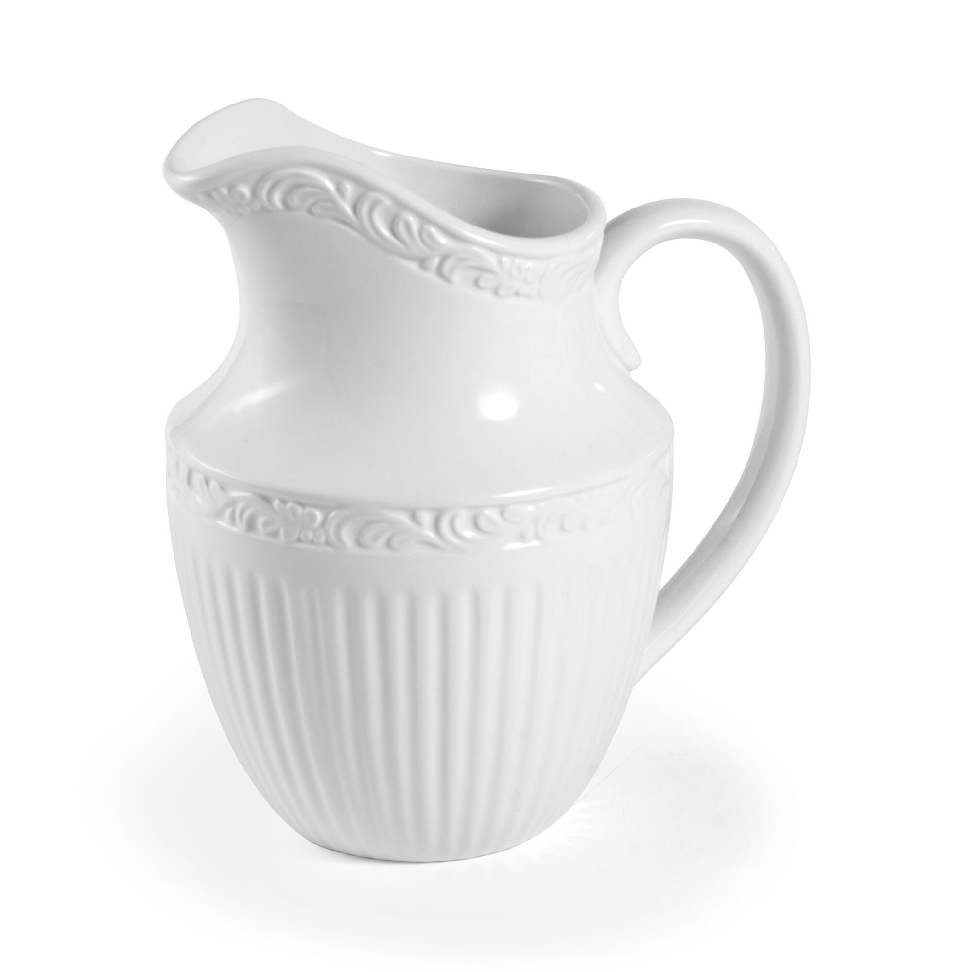 Mikasa Italian Countryside 43-Oz Pitcher, White & Reviews | Wayfair