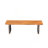 Outdoor 1pcs Acacia Wood Bench,Teak Finish+ Gray Wicker-58333805