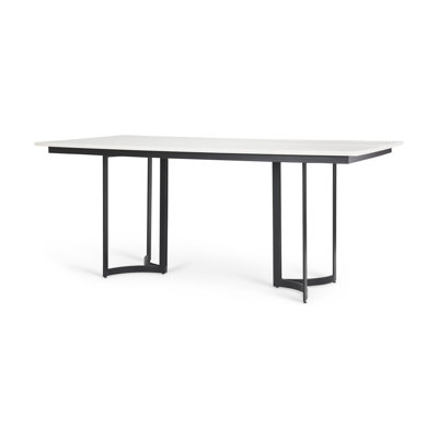 Wainwright Marble Top Metal Base Dining Table
