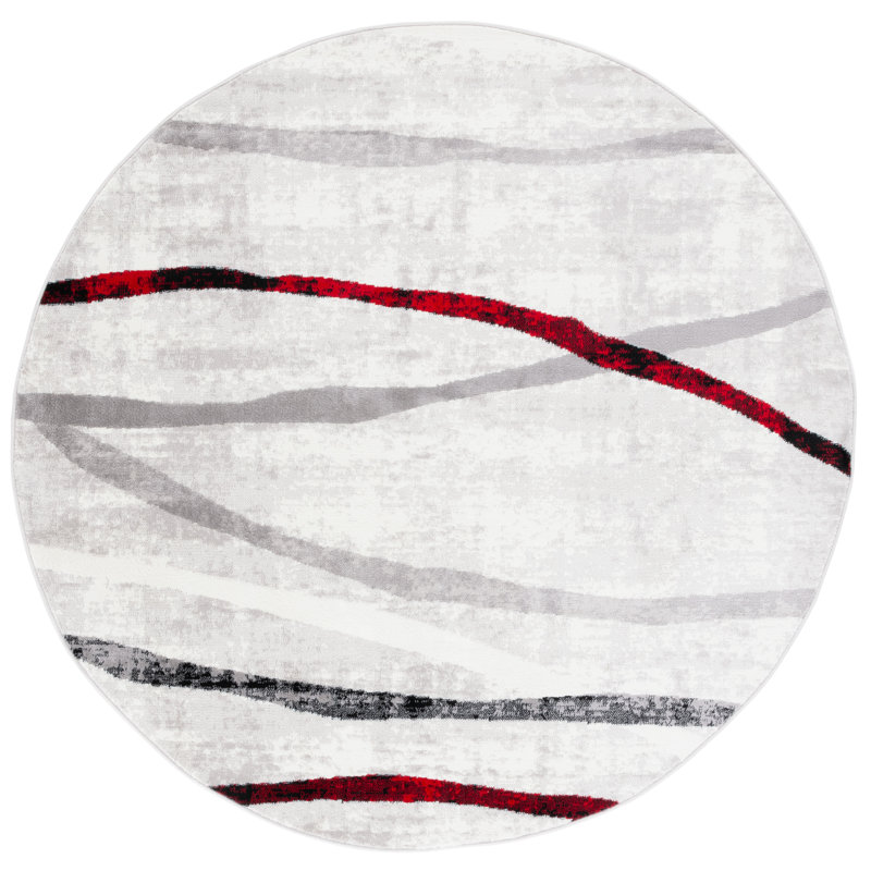 Skyler Performance Abstract Rug, Round 6'7"