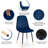 5-Piece Dining Table Set,  Wooden Kitchen Table With Upholstered Velvet Chairs-717032111-717032109
