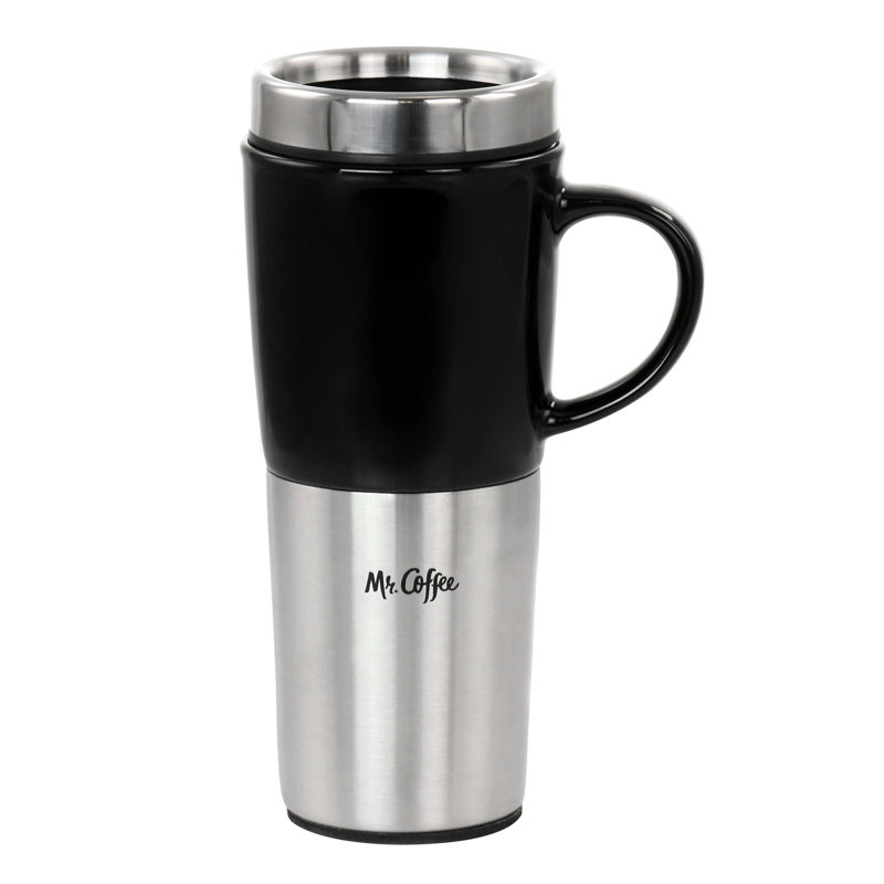 Grande tasse de voyage en acier inoxydable Mr. Coffee