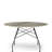 Glossy Round Metal Base Dining Table-67034253-67034254-96432944