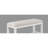 1Pc Transitional White Finish Fabric Upholstered Counter-Height Dining Bench-1261226872