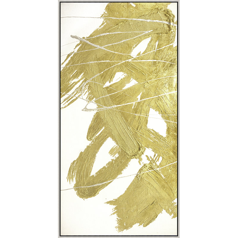 Golden Whirlwind I Painting by Beverly Fuller, 61.75" H x 31.75" W