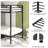 Sturdy Twin Over Twin Bunk Bed Metal Black For Kids And Adult, Twin Over Twin Bunk Bed With Ladder And Guardrails, Easy Climbing, Beds For Bedroom