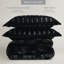 3 PCS Full/Queen Solid Faux Fur Comforter Mini Set Black
