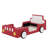 Twin Race Car-Shaped Platform Bed With Wheels-2049351593