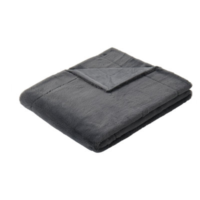Royal Velvet Luxe Faux Rabbit Fur 60x70 Throw in Gift Box