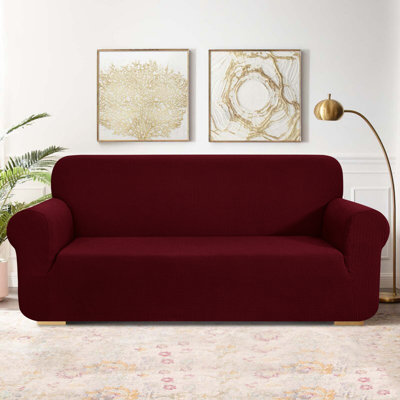One Piece Box Cushion Sofa Slipcover