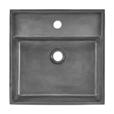 Lavabo vasque rectangulaire en béton 23,5 po Lisse