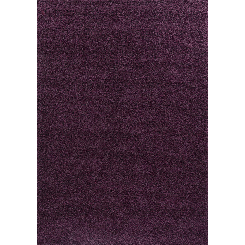 Esterly Solid Colour Shag Area Rug, Rectangle 60 x 110cm