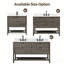 Meuble-lavabo transitionnel 48 po avec plateau en marbre-1045044646