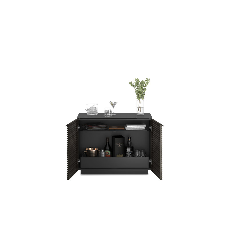 Corridor Accent Cabinet, Charcoal/Stained Ash