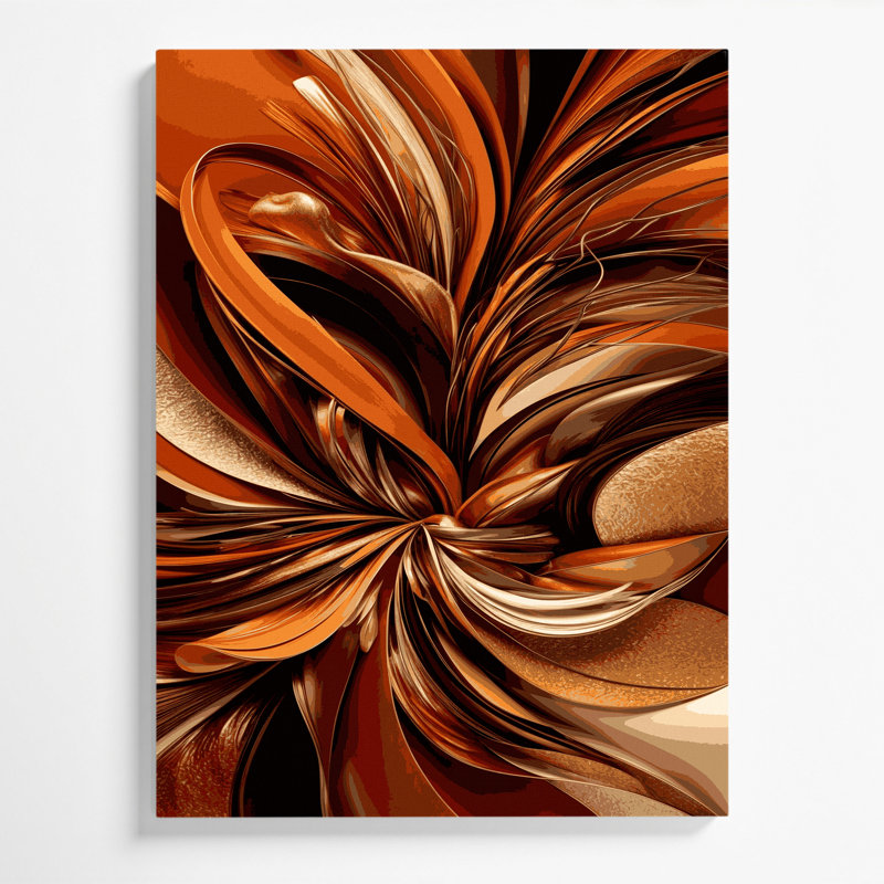 Art numérique sur toile, abstraction numérique 21, H 20 po x l 30 po