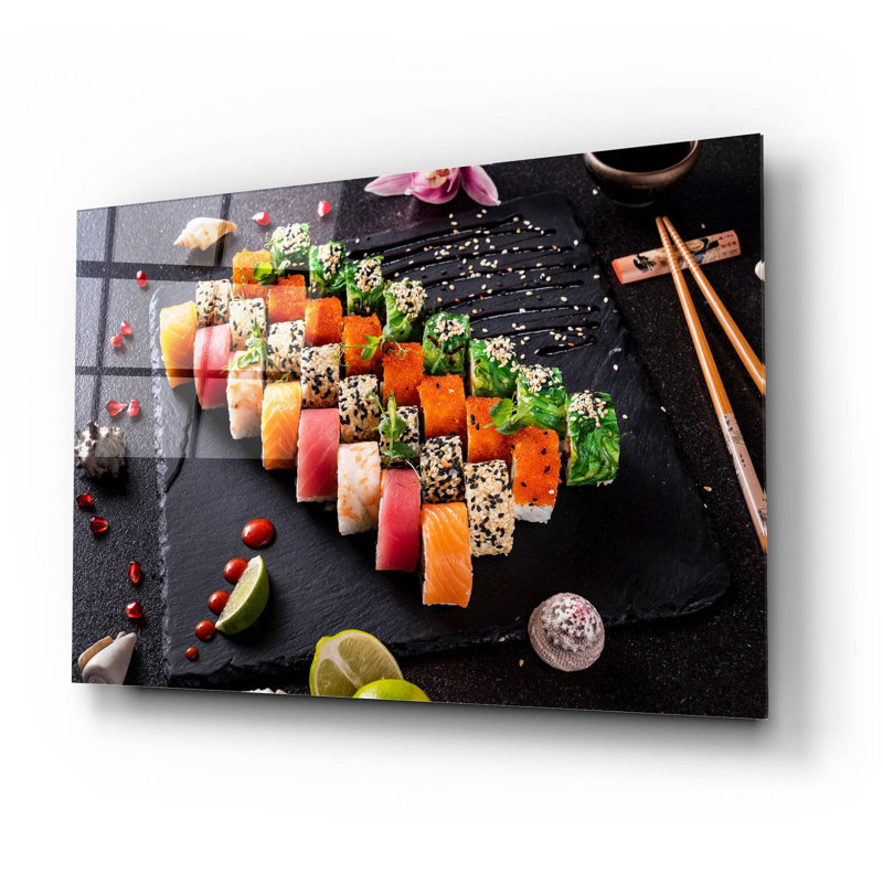 Impression sur planche de sushi sur plastique / acrylique par Epic Portfolio, H 16 po x l 24 po x P 0,2 po