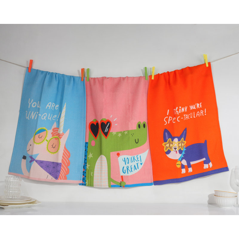 Ensemble de serviettes en coton Whimsical Wonders