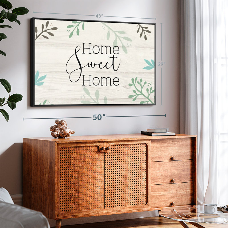 Impression sur toile Home Sweet Home Foliage, H 29 po x l 43 po