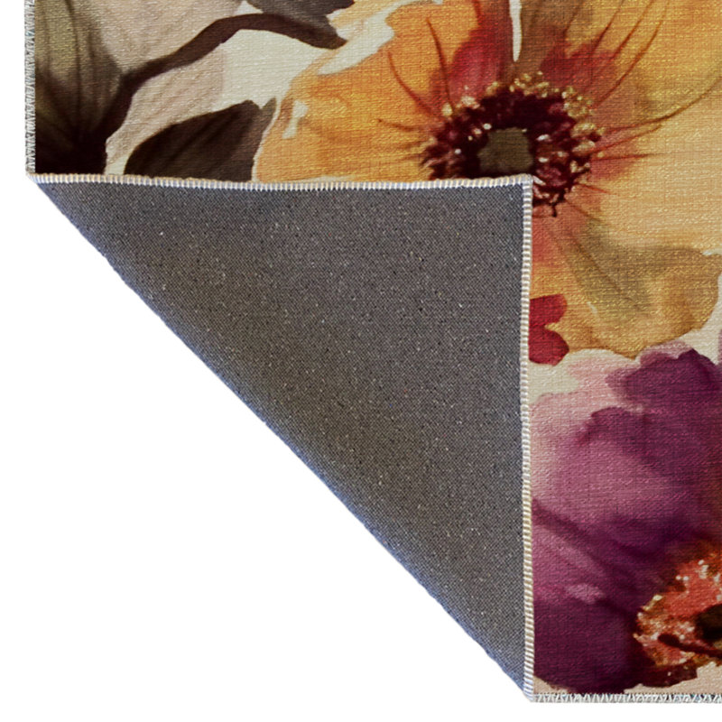 Tapis intérieur / extérieur rectangulaire Dusa, Rectangle 4 pi 11 po x 9 pi 10 po