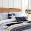 Hamptons Check Cushion 50x30CM Navy