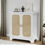 Buffet en rotin pour salon, console standard en rotin