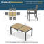 Ensemble de salle à manger robuste en aluminium résistant aux intempéries-808461636