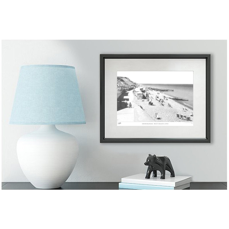 Sheringham, West Beach C1955 by Francis Frith - Single Picture Frame Print, 40cm H x 50cm W x 2.3cm D