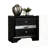 Black 1Pc Nightstand