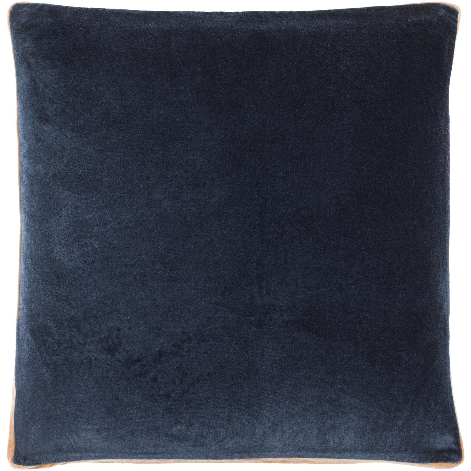  Nicholas Cotton Throw Pillow, 18" x 18", Pillow Cover Only - No Insert, Navy/Pink