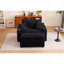 Chaise d'appoint moderne avec repose-pieds amovible-1872481052