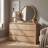 Curved Edge 47.24" Width MDF 7-Drawer Dresser Storage Accent Chest-1149812610