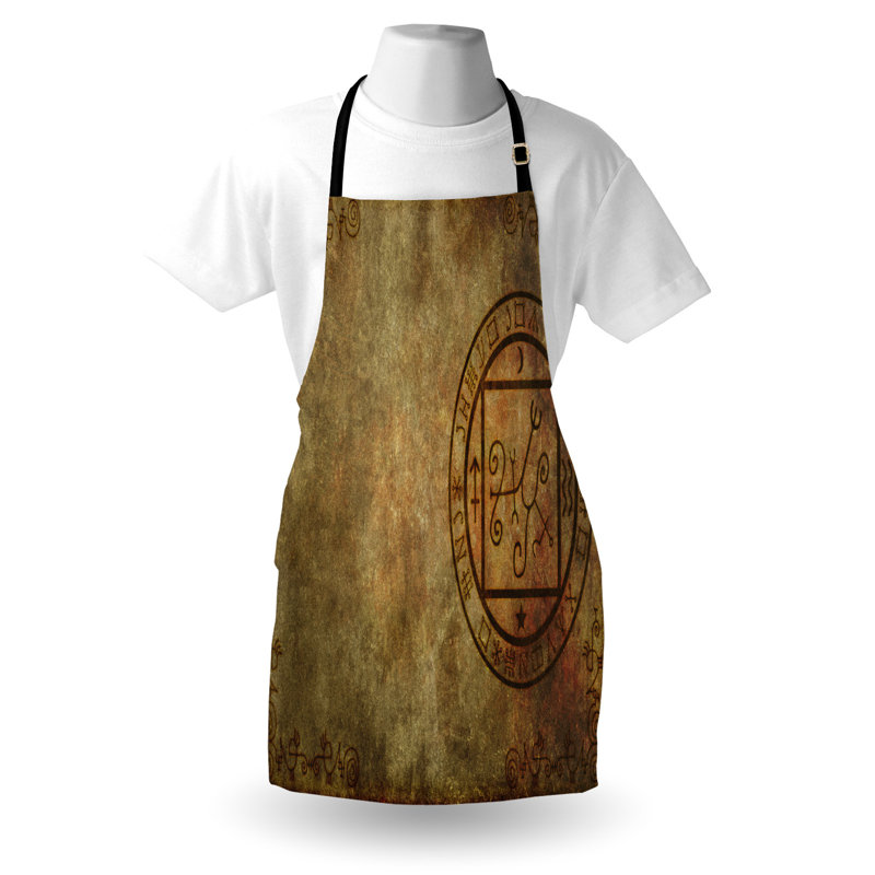 East Urban Home Tan Apron Unisex, Textured Paper, Adult Size, Tan
