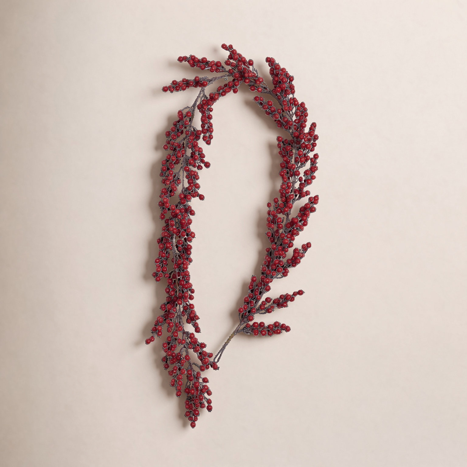 4" Berry Christmas Garland