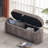 Banc de rangement rembourré avec tabouret Aseeb-333640442