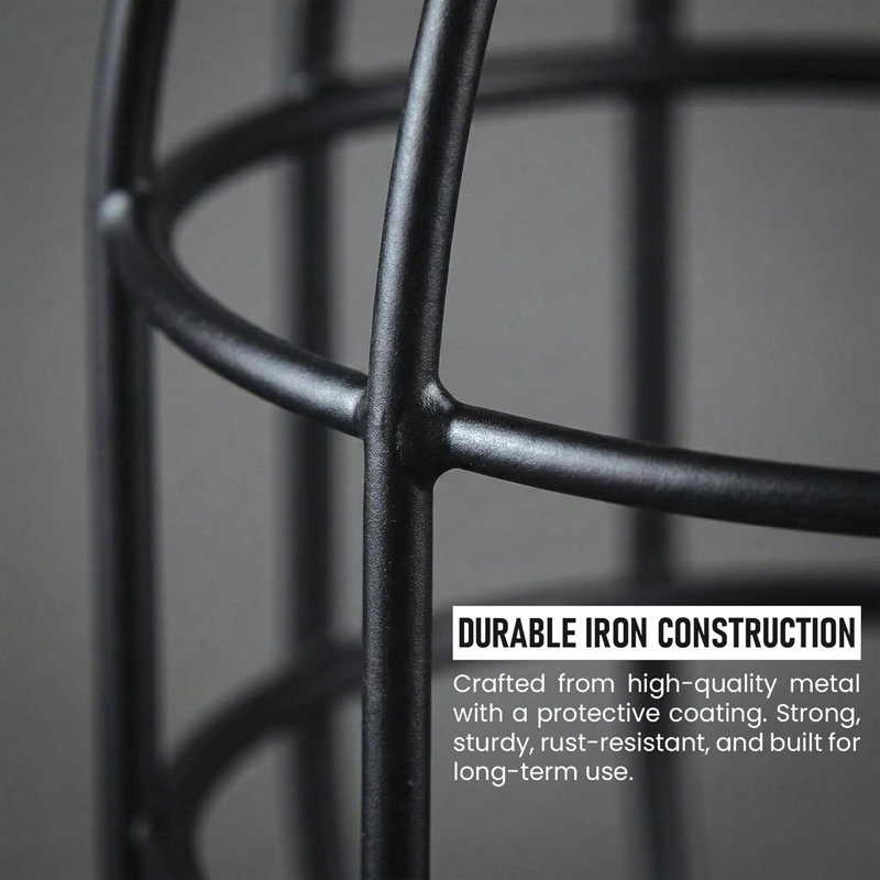 1 - Light Black Caged Pendant, Yes