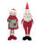  Christmas Plush Standing Santa/Mrs. Claus Set of 2 Christmas Home Decorations