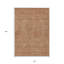 Tapis extérieur lavable abstrait en terre cuite et brun 10 pi x 14 pi