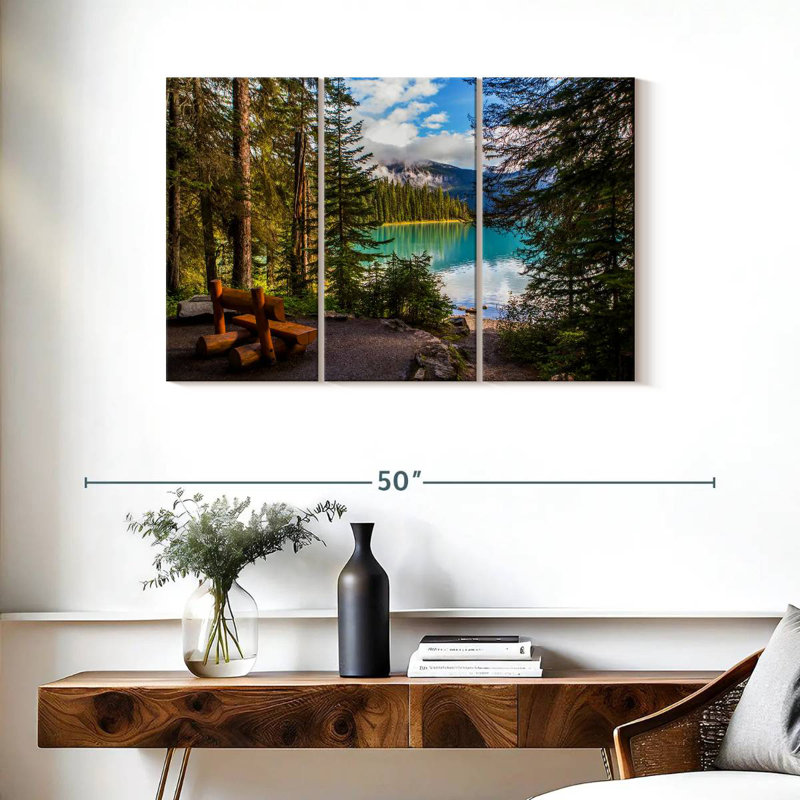 Paysage du lac Alvord Louise, H 24 po x l 38 po