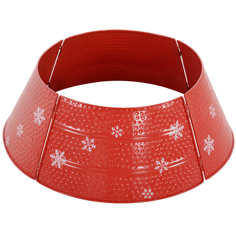 Metal Tree Collar, Red