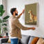 Resting Greyhound Modern - Wrapped Canvas-514088099-514088101