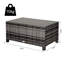 Claughaun Rattan Coffee Table