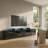 Aghancrossy 76.3" Modern TV Stand with LED Lighting, High Gloss Finish, Media Storage-1795598151